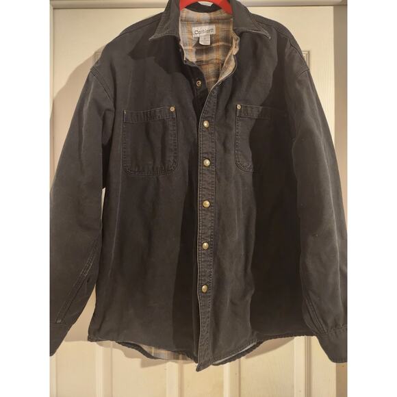 Carhartt Denim Lined Jacket Black M - Picture 1 of 3